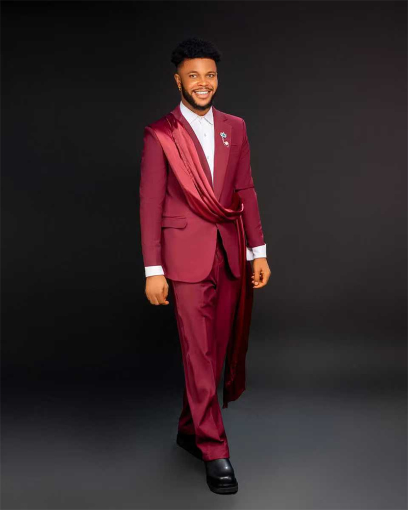 Men Formal Wear Red - Red Men Suit Set 2 Pcs