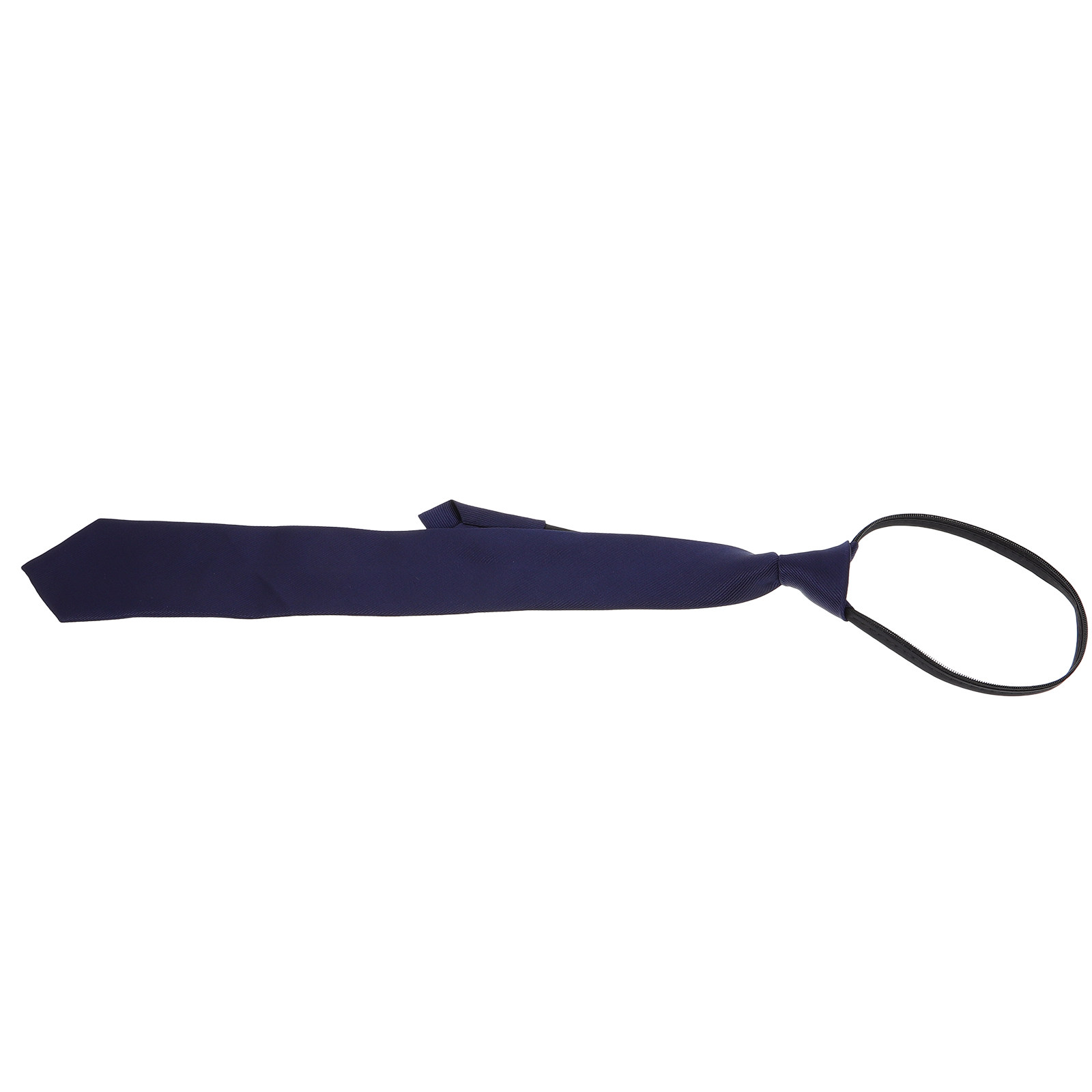 Mens Formal Look - Zipper Necktie for Men Navy Blue