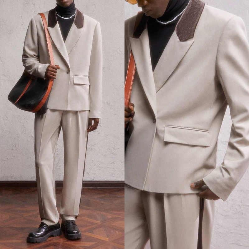 Formal Men Party Wear Jacket - Simplicity Men Suit 2 Pieces Jacket