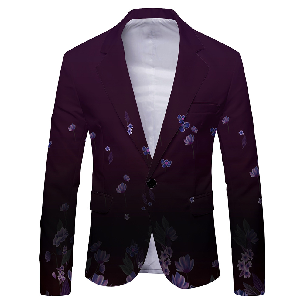 Men\'s Fashionable Printed Bla - огляд і ціна Mens Formal Look