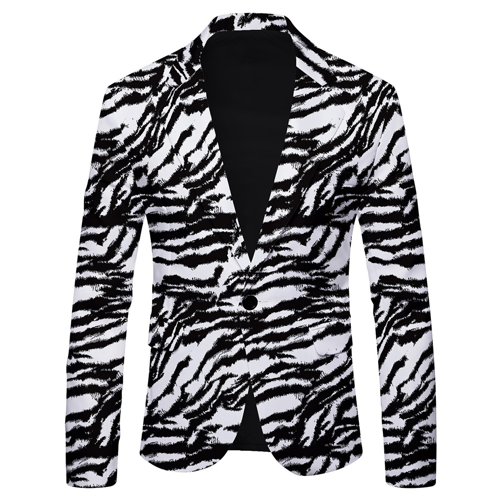 Men\'s Fashionable Printed Bla - огляд і ціна Mens Formal Look