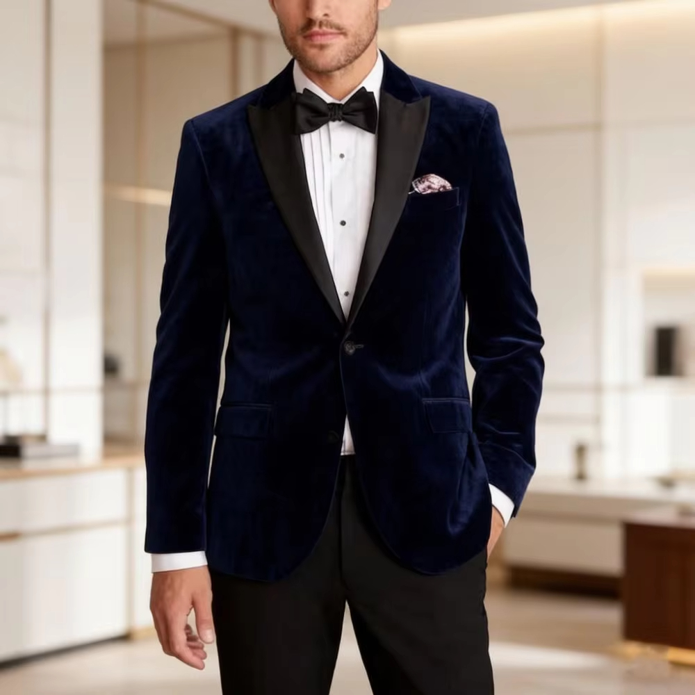Velvet Formal Suit for Men Sli - огляд і ціна Formal Men Party Wear Jacket