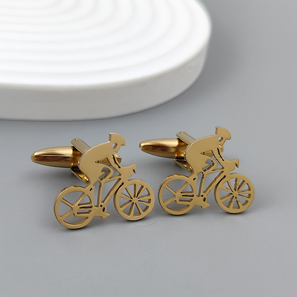 Bicycle racer gold-plated cuff - огляд і ціна Men Formal Wear With Tie