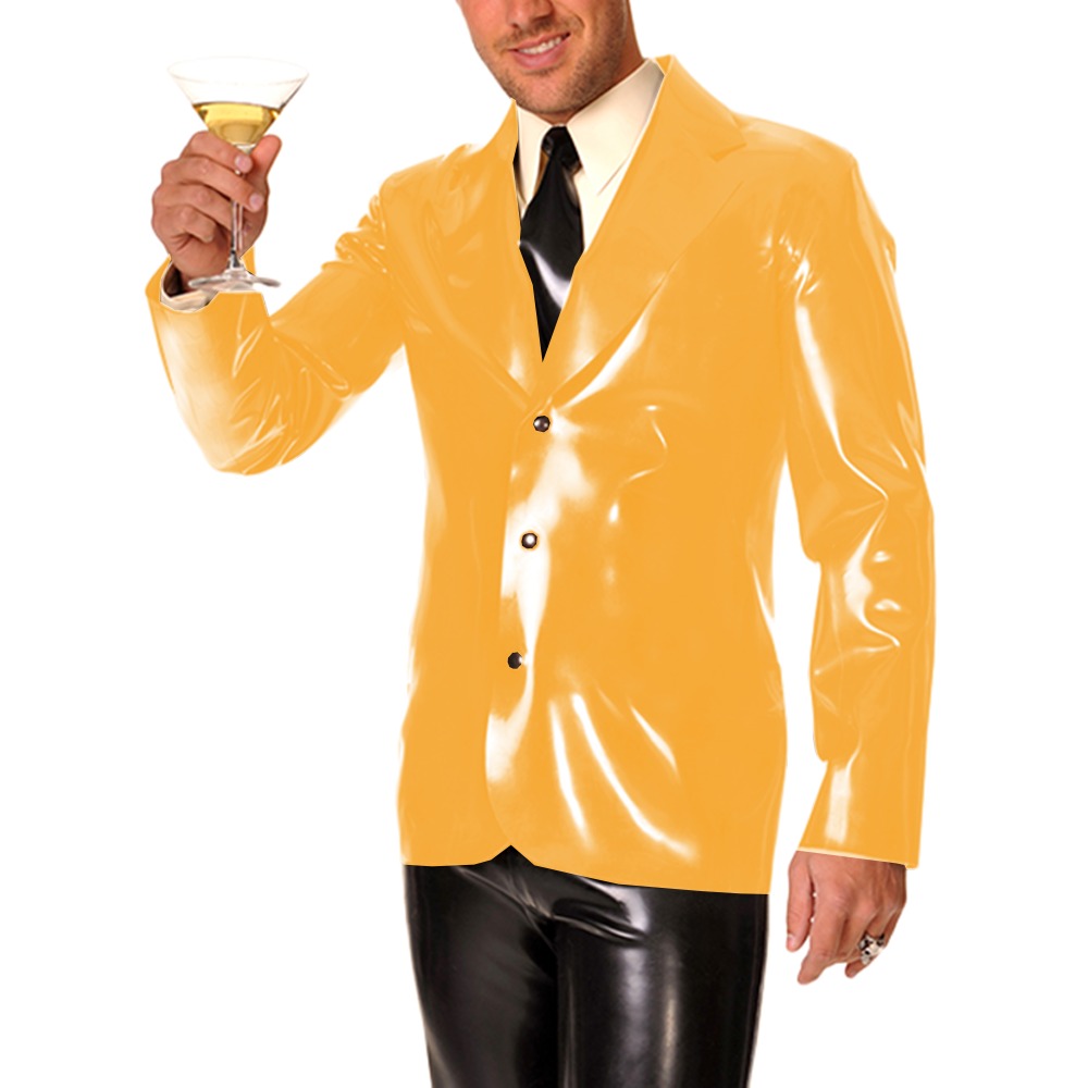 Men's Long Sleeve Vinyl PVC Le - огляд і ціна Mens Formal Look