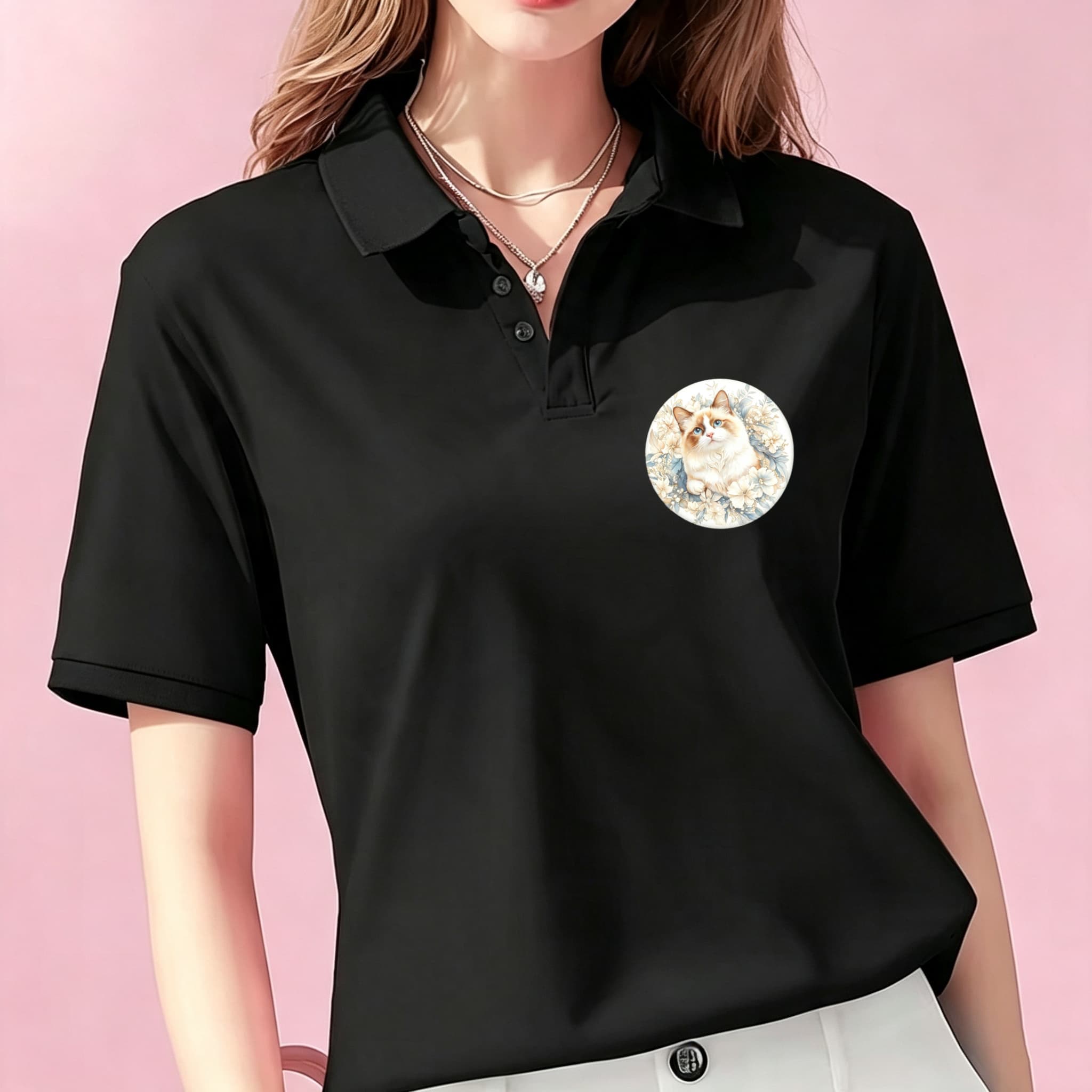 Casual Unisex Black Polo Blous - огляд і ціна Mens Formal Look