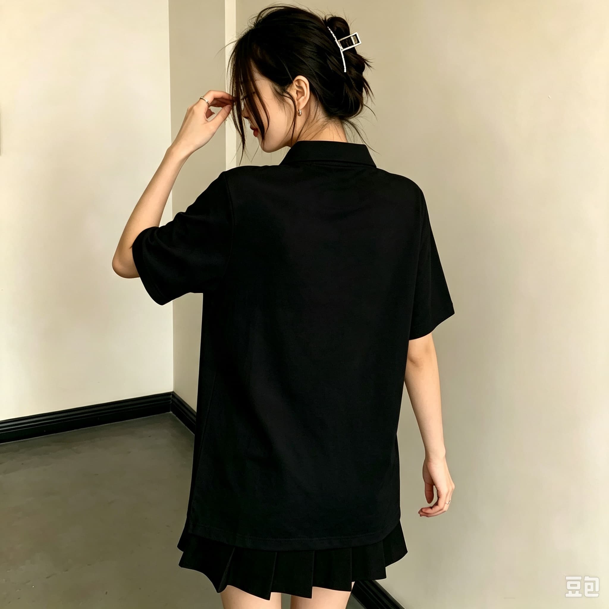 Casual Unisex Black Polo Blous - огляд і ціна Mens Formal Look