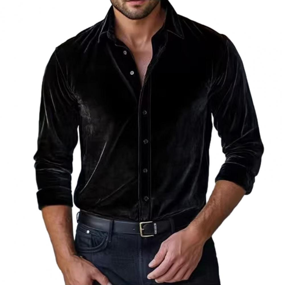 Men Velvet Shirt Men's Velvet  - огляд і ціна Men Formal Party Wear Shirt