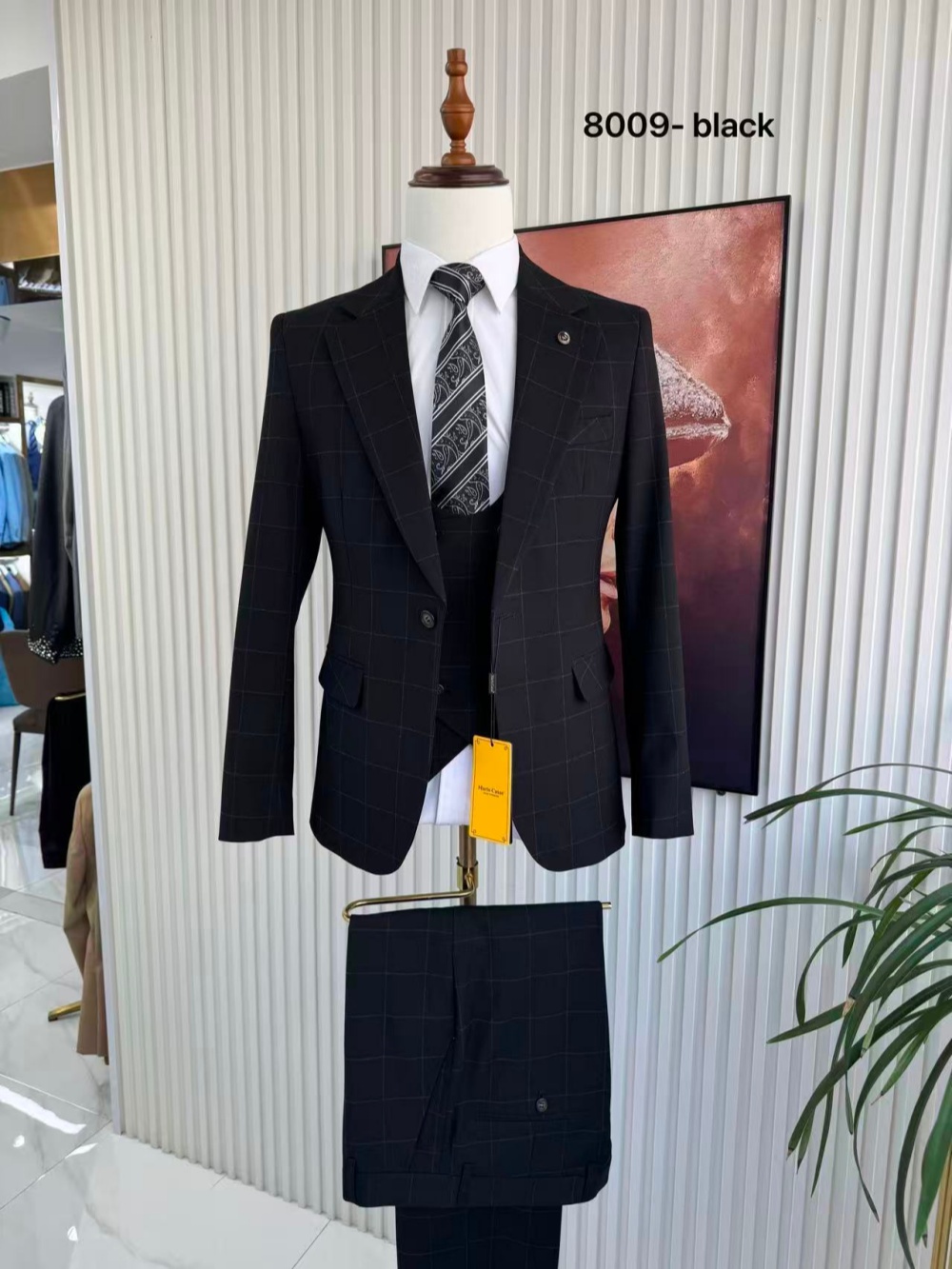 Men's Plaid Tuxedo 3 Pieces Ja - огляд і ціна Formal Men Party Wear Jacket