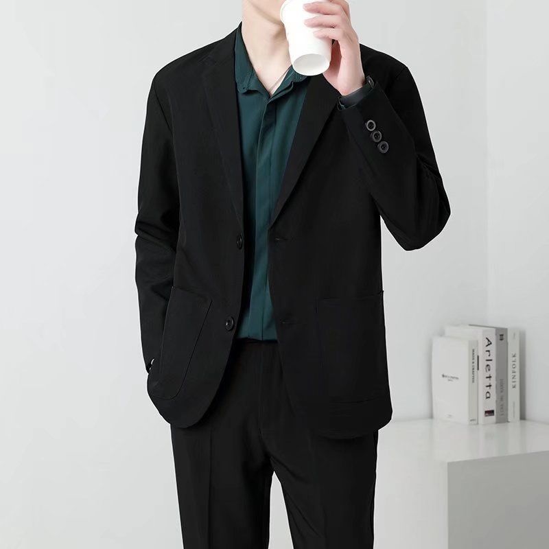Spring Brown Black Blazer Men  - огляд і ціна Men Formal Wear Brown