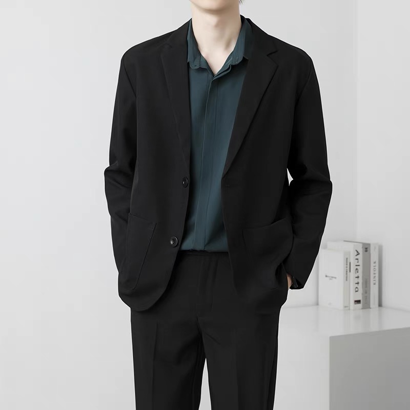 Spring Brown Black Blazer Men  - огляд і ціна Men Formal Wear Brown