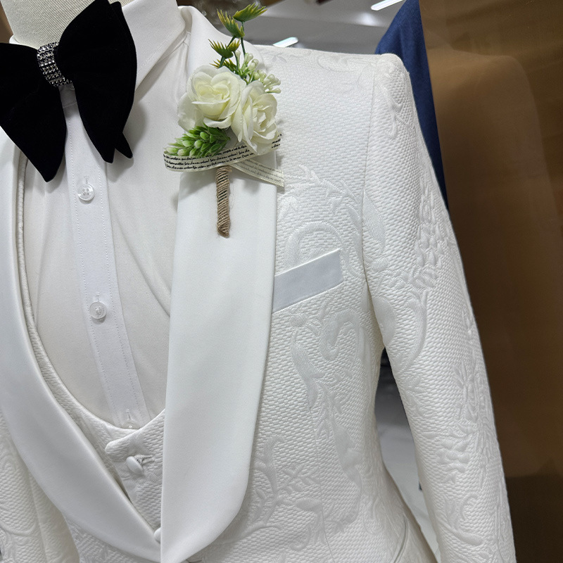 Men Wedding Suit White 3 Piece - огляд і ціна Formal Men Party Wear Jacket