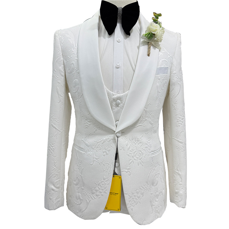 Men Wedding Suit White 3 Piece - огляд і ціна Formal Men Party Wear Jacket