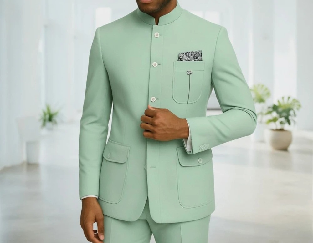 Safari Men Suits Men Premium L - огляд і ціна Men Formal Wear Green