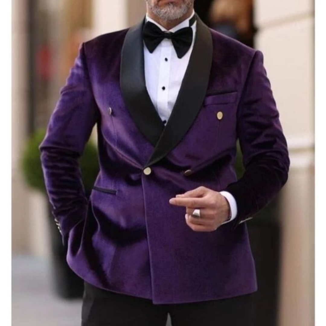 XS-6XL Velvet Wedding Men Suit - огляд і ціна Formal Men Party Wear Jacket