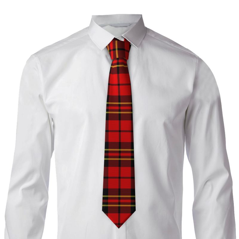 Scottish Tartan Men's Necktie  - огляд і ціна Men Formal Wear Red