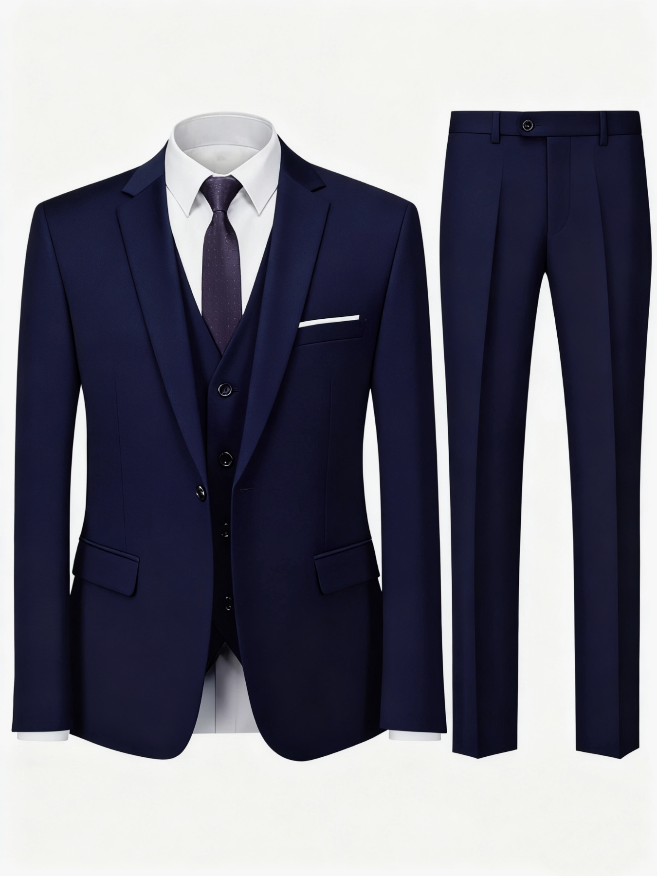 Men's Tailored Look 3-Piece Su - огляд і ціна Mens Formal Look