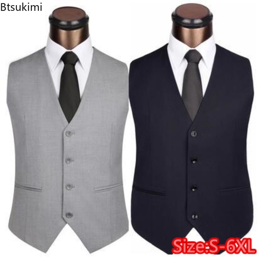 S-6XL Plus Size Men's Korean S - огляд і ціна Men Formal Wear Vest