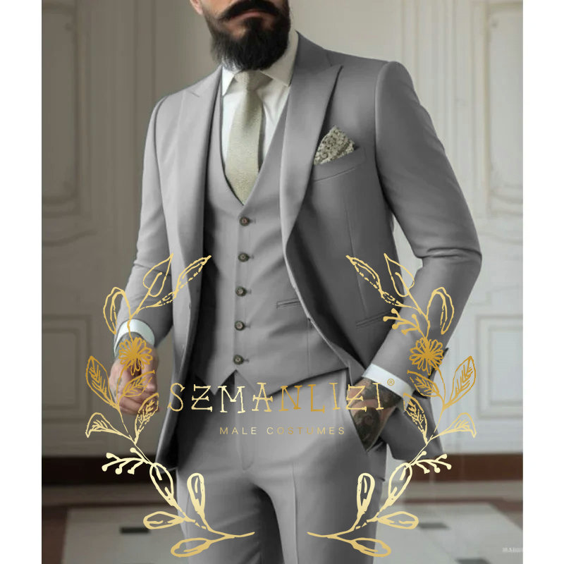Light green Suits Men Suits 3  - огляд і ціна Men Formal Wear Green