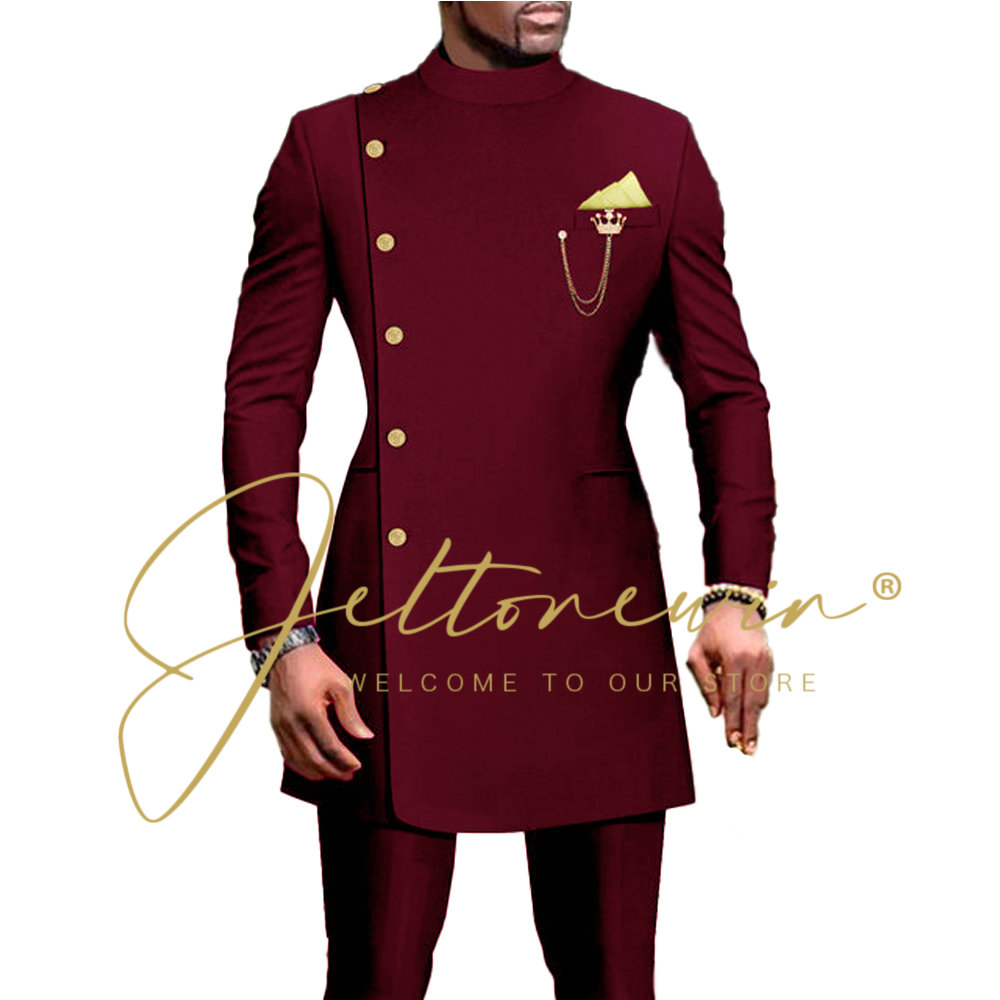Dark Green Suit For Men Double - огляд і ціна Men Formal Wear Green