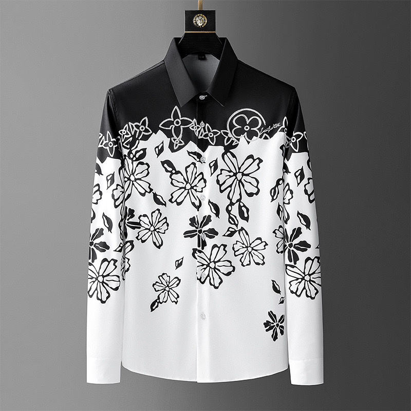 Luxury High Quality Mens Vinta - огляд і ціна Men Formal Party Wear Shirt