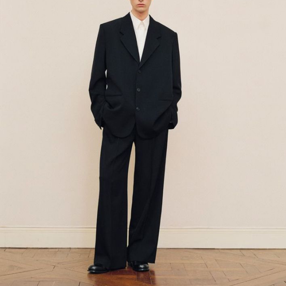 Men's Black Oversized Suit Set - огляд і ціна Formal Men Party Wear Jacket