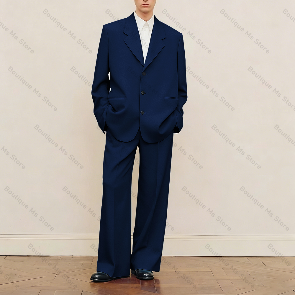 Men's Black Oversized Suit Set - огляд і ціна Formal Men Party Wear Jacket
