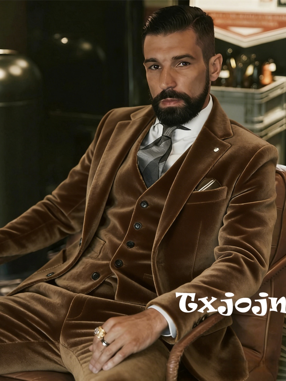 Men's Velvet Suits 3 Pieces Da - огляд і ціна Men Formal Party Wear Outfit