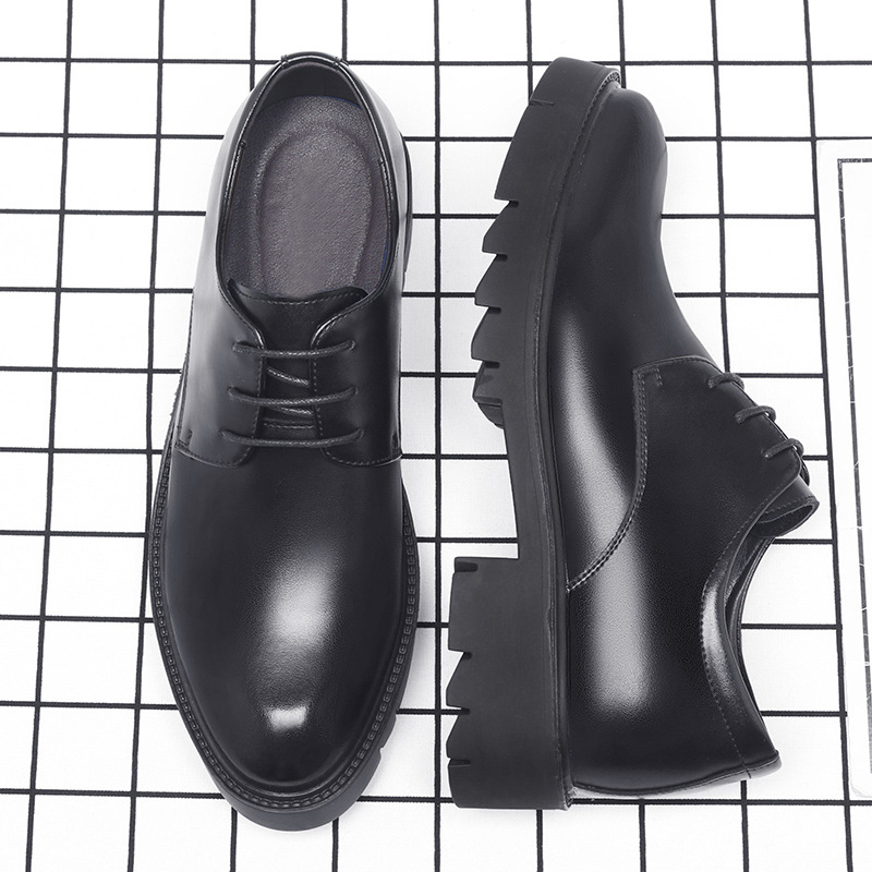 Mens Black Leather Lace Up Dre - огляд і ціна Men'S Formal Office Wear Shoes