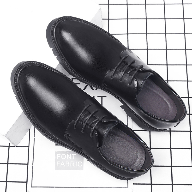 Mens Black Leather Lace Up Dre - огляд і ціна Men'S Formal Office Wear Shoes